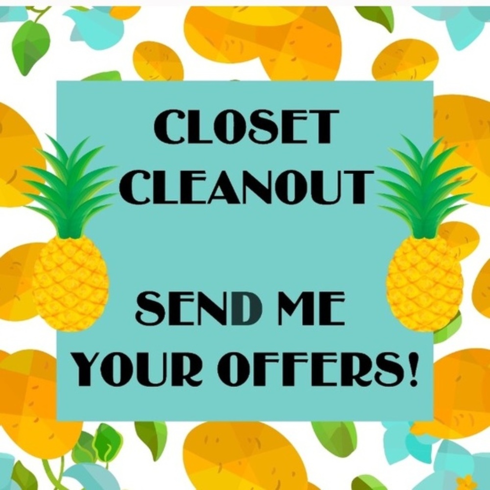 I'M CLEANING OUT MY CLOSET!!